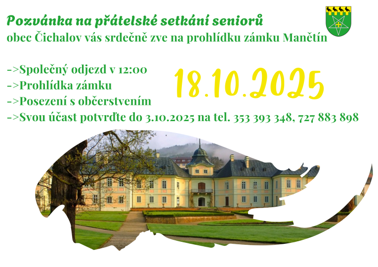 Pozvánka na zájezd do Manětína